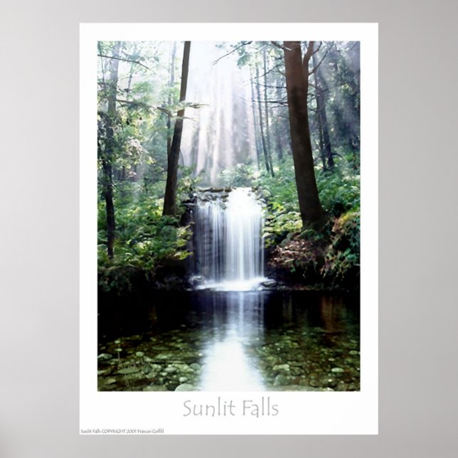 Sunlit Falls Poster (Vorne)
