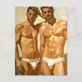 Sunlit Figures: Bold Study in Sensation Postkarte