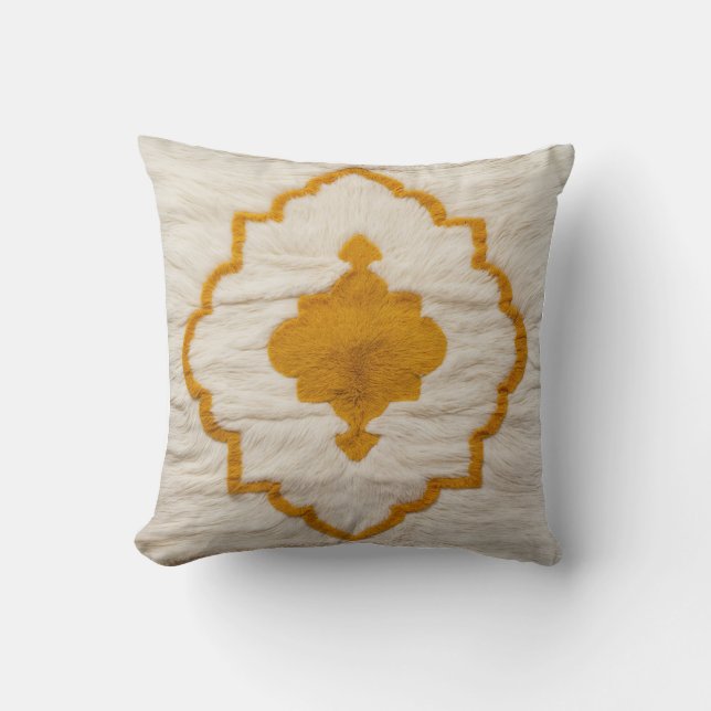 Sunlit Geometry" Türkische Kilim Kissen: Kissen (Vorderseite)