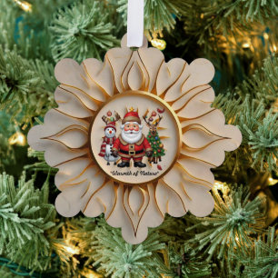 "Sunlit Golden Hour" Ornament Karte
