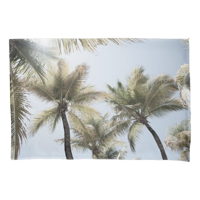 Sunlit Palm Jungle #1 #tropic #wall #art Kissenbezug (Vorderseite)