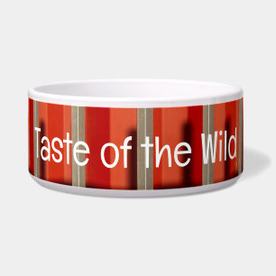 Sunlit RedWall Pet Bowl mit TASTE OF THE WILD Text Napf