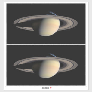 Sunlit Saturn Gas Giant Planet von Cassini Aufkleber