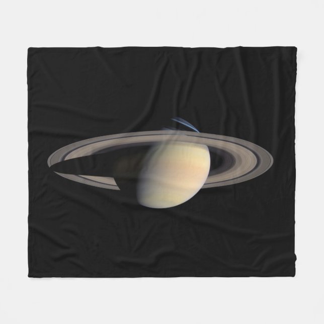 Sunlit Saturn Gas Giant Planet von Cassini Fleecedecke (Vorderseite (Horizontal))