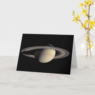 Sunlit Saturn Gas Giant Planet von Cassini Karte
