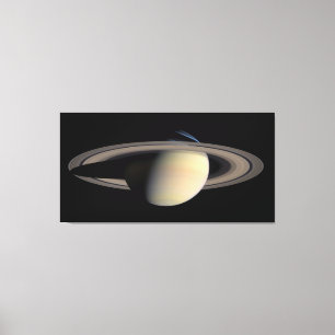 Sunlit Saturn Gas Giant Planet von Cassini Leinwanddruck