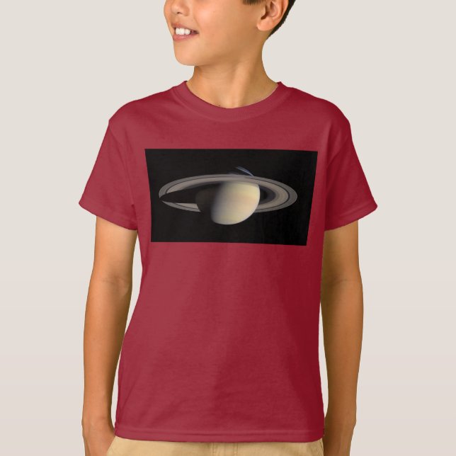 Sunlit Saturn Gas Giant Planet von Cassini T-Shirt (Vorderseite)