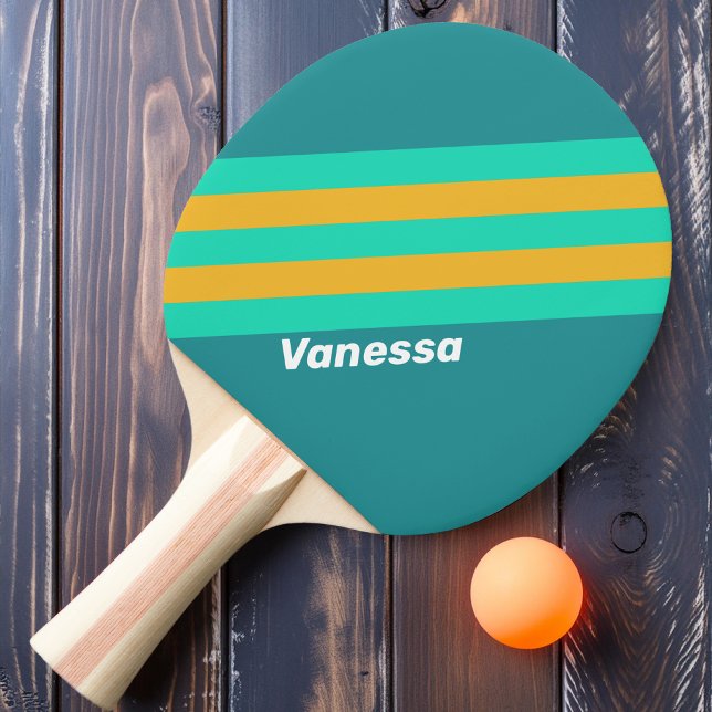 Sunlit Sees Streifen mit Namen Tischtennis Schläger (Von Creator hochgeladen)