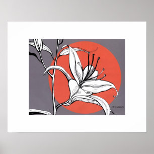 Sunlit Taglilie Poster