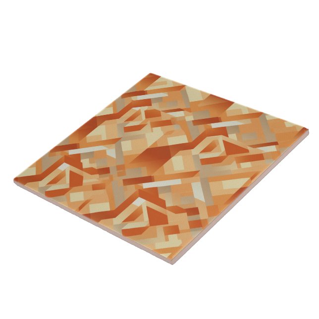 Sunlit Tapestry Radiant Apricot Elegance Fliese (Seite)