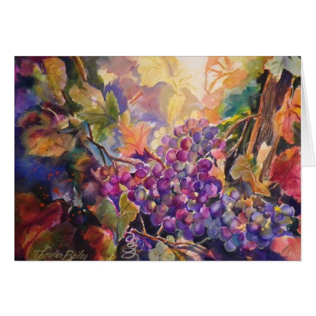 Sunlit Trauben, die ursprüngliche leere KUNST (Vorderseite (Horizontal))