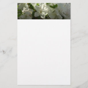 Sunlit White Azaleas Schöne Frühlingsblumen Briefpapier