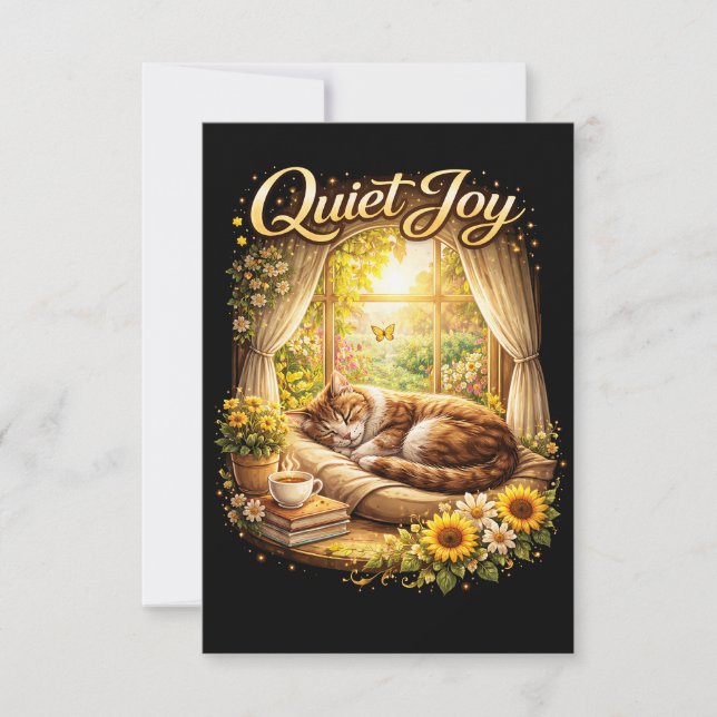 Sunlit Window Dreams Dankeskarte (Vorderseite)