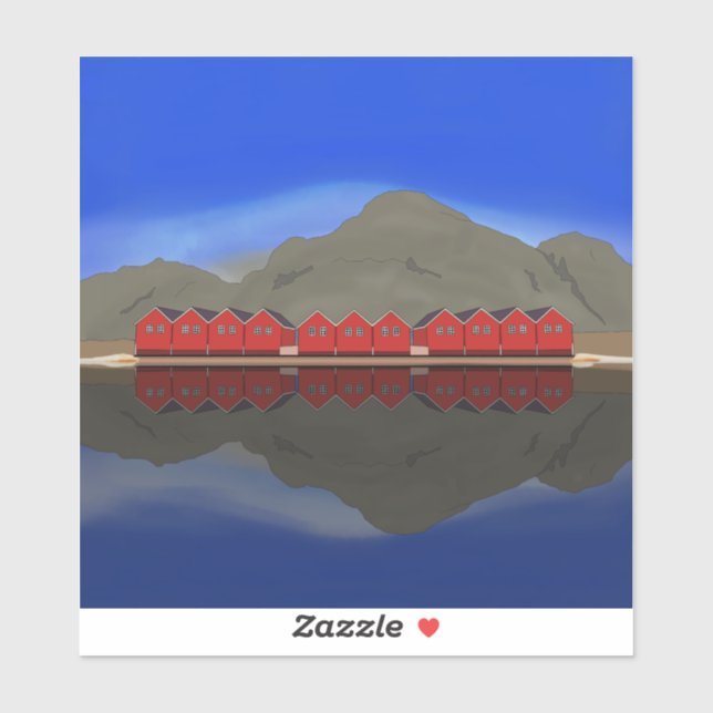 Sunndalsøra Aufkleber (Blatt)