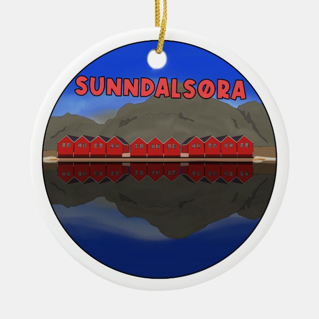 Sunndalsøra Keramik Ornament (Vorne)