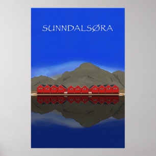 Sunndalsøra Nordmøre Norwegen Poster