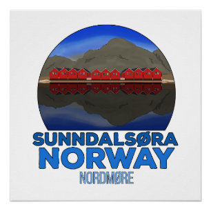 Sunndalsøra Nordmøre Norwegen Poster
