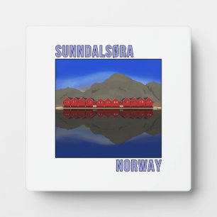 Sunndalsora Norwegen Skandinavien Fotoplatte
