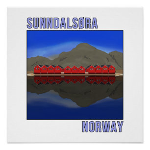 Sunndalsora Norwegen Skandinavien Poster