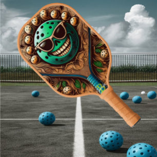 Sunnies Swag Pickleball Racket mit Sonnenbrille Schläger