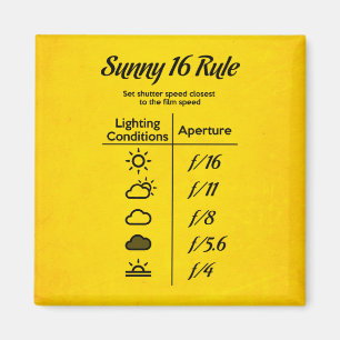 Sunny 16 Regel Magnet