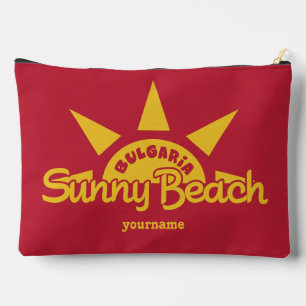 Sunny Beach BULGARIA individuelle Name Zubehörtasche