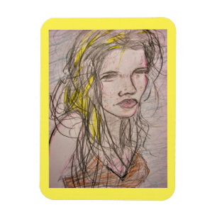 Sunny Beach Girl Magnet