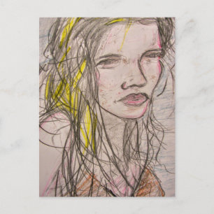 Sunny Beach Girl Postkarte