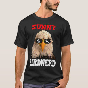 Sunny Birdnerd Retro Pixel Eagle Sonnenbrille Desi T-Shirt