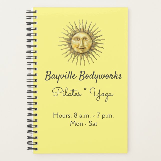 Sunny Bodyworks - individuelles Terminkalender Planer (Vorderseite)