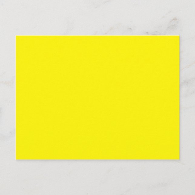 Sunny Bright Yellow Postkarte (Vorderseite)