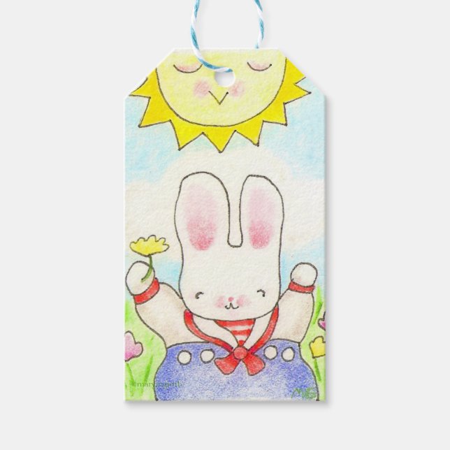 Sunny Bunny Geschenkanhänger (Vorderseite)