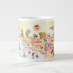 Sunny California Beach Paradise Jumbo Tasse