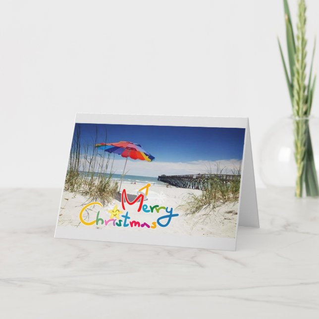 ***SUNNY CHRISTMAS WISHES*** FEIERTAGSKARTE (Vorderseite)