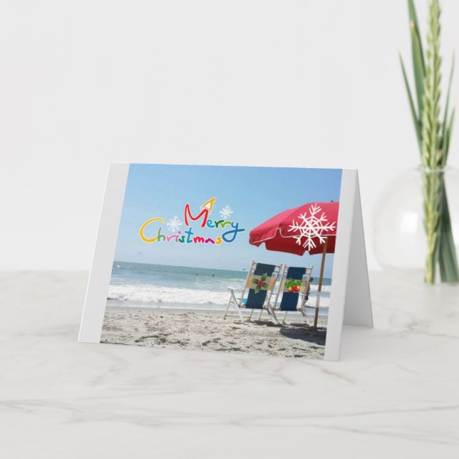 ***SUNNY CHRISTMAS WISHES*** FEIERTAGSKARTE (Vorderseite)