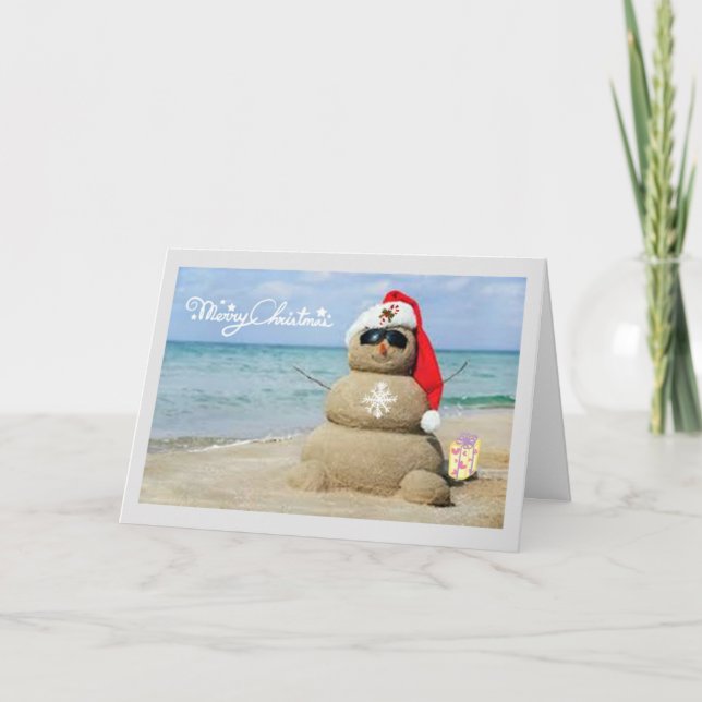 ***SUNNY CHRISTMAS WISHES*** FEIERTAGSKARTE (Vorderseite)