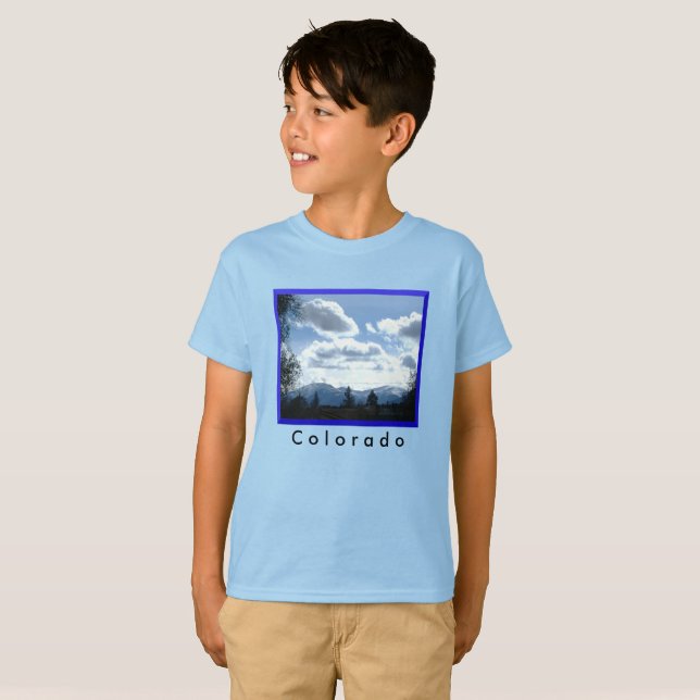 Sunny Colorado Basic T - Shirt für Kinder (Vorne ganz)