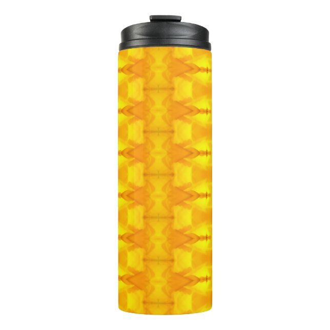 Sunny Daisy Ikat 4 Thermosbecher (Vorderseite)