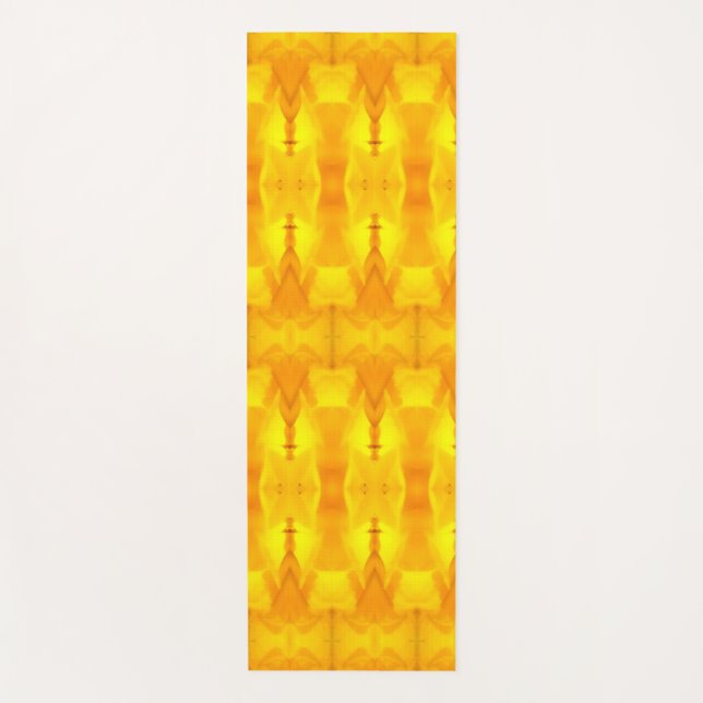 Sunny Daisy Ikat 4 Yogamatte (Vorderseite)