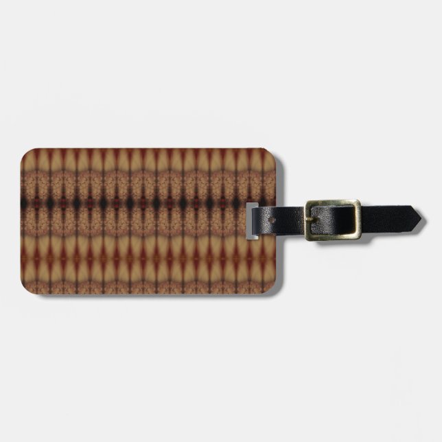 Sunny Daisy Ikat 6 Fog Gepäckanhänger (Vorderseite horizontal)