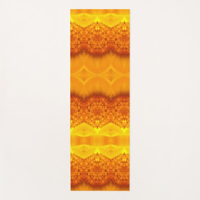 Sunny Daisy Ikat Pouf Yogamatte (Vorderseite)