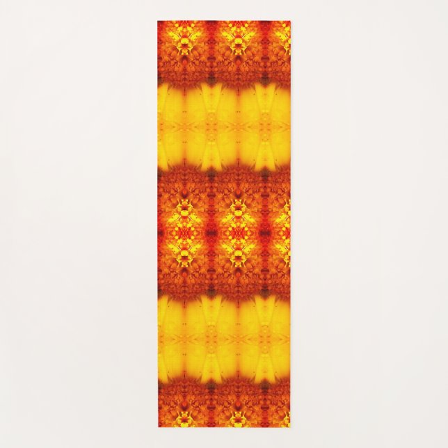 Sunny Daisy Ikat Too 3 Recoleta Yogamatte (Vorderseite)