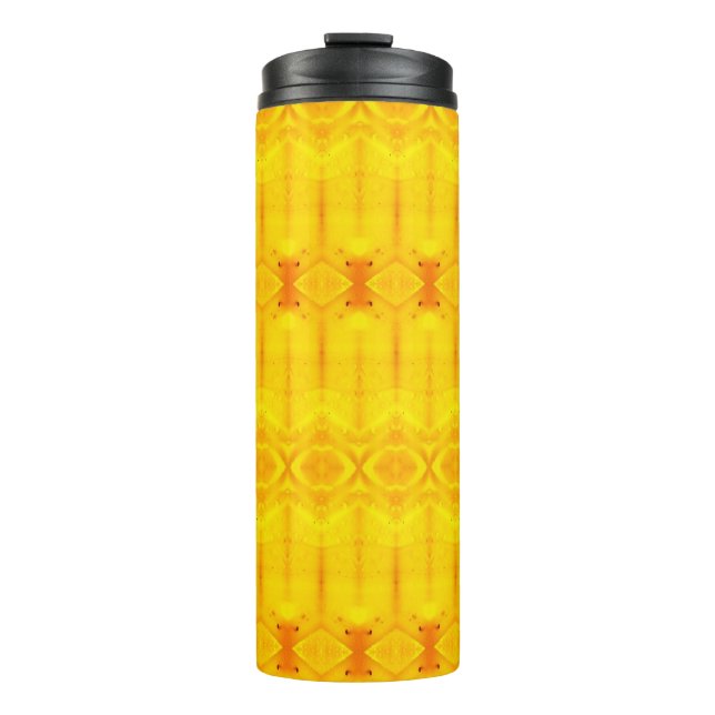 Sunny Daisy Ikat Too 9 Boca Thermosbecher (Vorderseite)