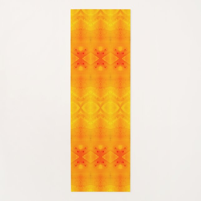 Sunny Daisy Ikat Too 9 Miami Yogamatte (Vorderseite)