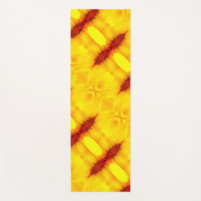 Sunny Daisy Ikat Too Pouf Recoleta Yogamatte (Vorderseite)