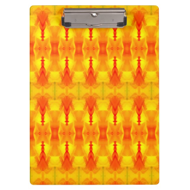 Sunny Daisy Miami Ikat 4 Klemmbrett (Vorderseite)