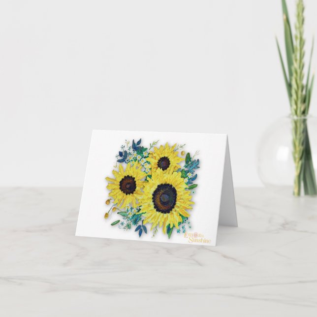 "Sunny Day" Dankeskarten Dankeskarte (Vorderseite)