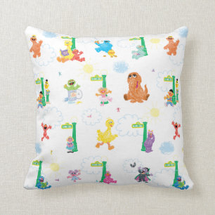 Sunny Day Sesame Street Pattern Kissen