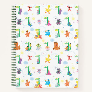 Sunny Day Sesame Street Pattern Notizbuch