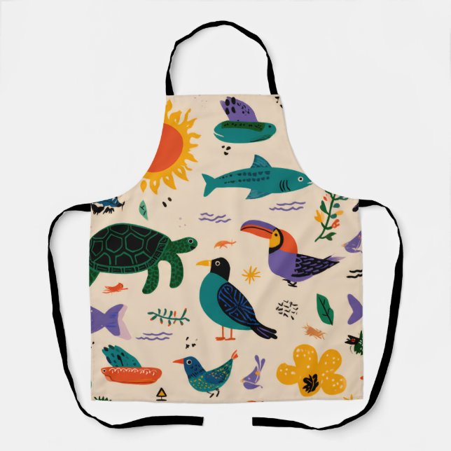 Sunny Days All-Over Print Apron Gift Schürze (Vorderseite)